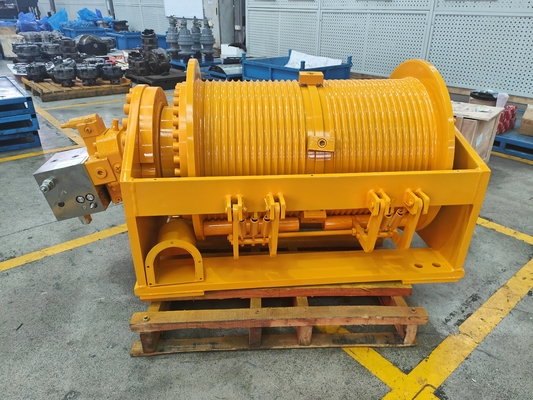 25 Torses de traction de moteur à couple élevé en ligne de fil Le treuil hydraulique pour poteau de drapeau Vitesse 0-40m/min