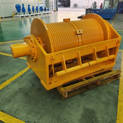 25 Torses de traction de moteur à couple élevé en ligne de fil Le treuil hydraulique pour poteau de drapeau Vitesse 0-40m/min