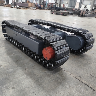 Sous-train de châssis en acier pour chargeurs à rampe de 200 kg dans une usine de fabrication