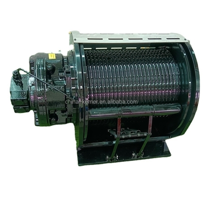 5 tonnes Deck de navire Levé par treuil hydraulique Grue avec bon type de corde et corde de fil d'acier