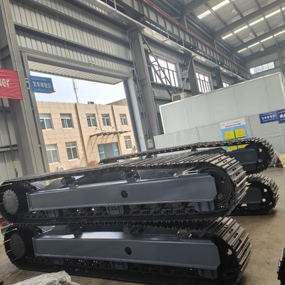 Parties de roulement de voie en acier pour une plateforme de robot de forage hydraulique à moteur