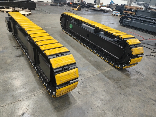 Construction 35T système de châssis en caoutchouc et acier avec moteur hydraulique