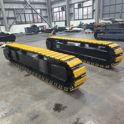 Construction 35T système de châssis en caoutchouc et acier avec moteur hydraulique