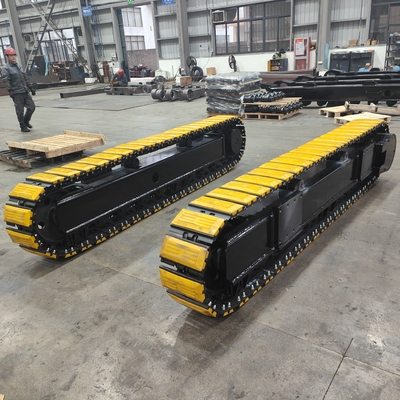 Construction 35T système de châssis en caoutchouc et acier avec moteur hydraulique
