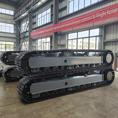 Plate-forme de train de roulement électrique en caoutchouc 20T sur mesure pour l'industrie agricole