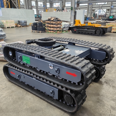 Salons de réparation de machines Système de train de roulement sur roue en caoutchouc sur mesure avec rotation