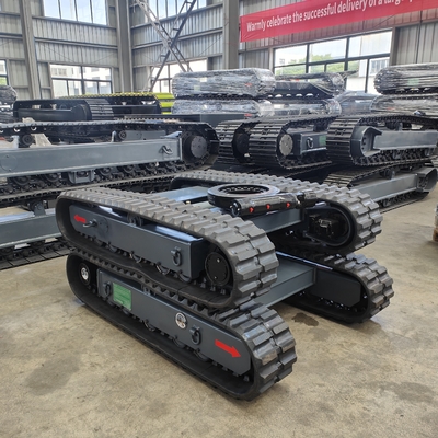 Salons de réparation de machines Système de train de roulement sur roue en caoutchouc sur mesure avec rotation