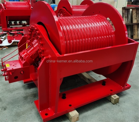En acier à haute teneur en carbone de 120 V, treuil hydraulique de 10 tonnes pour l'amarrage et le sauvetage de bateaux Davit