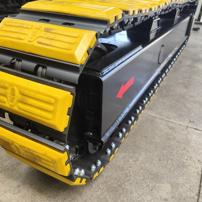 Chassis à rampe en acier de 35 tonnes pour les excavatrices et les équipements de transport Excellente performance