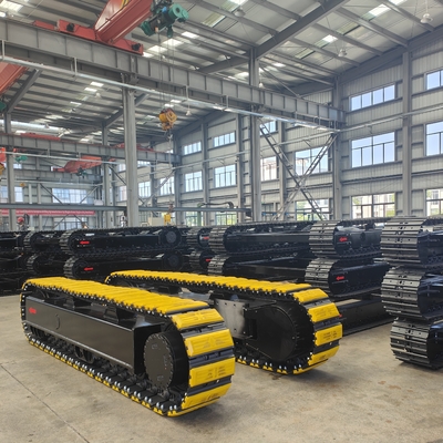 Chassis à rampe en acier de 35 tonnes pour les excavatrices et les équipements de transport Excellente performance