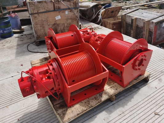 Winch hydraulique à tambour unique en acier de 3 tonnes avec source d'alimentation hydraulique