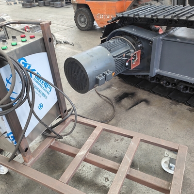 10 à 35 tonnes de moteur électrique à entraînement en acier, roulement sous-tracé, châssis pour broyeur, excavatrice de forage