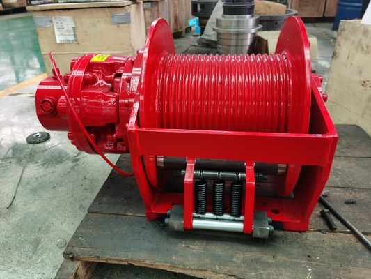 Winch hydraulique à tambour unique en acier de 3 tonnes avec source d'alimentation hydraulique