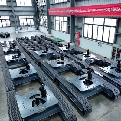 Chassis de train pour le concasseur mobile minier dans les ateliers de réparation de machines