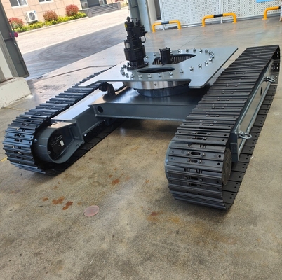 Dispositif hydraulique de virage à faisceau moyen pour châssis de voie personnalisé sur broyeur de forage