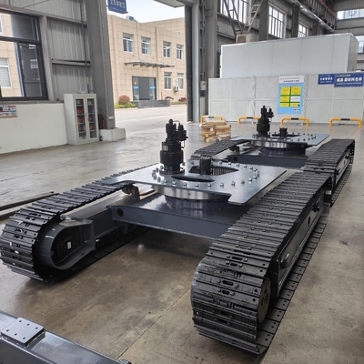 Dispositif hydraulique de virage à faisceau moyen pour châssis de voie personnalisé sur broyeur de forage