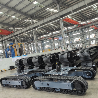 Dispositif hydraulique de virage à faisceau moyen pour châssis de voie personnalisé sur broyeur de forage