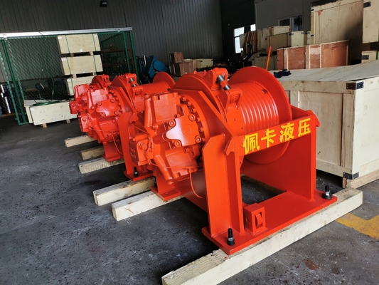 Moteur de treuil hydraulique en acier pour treuils à tambour unique de 10 tonnes tirant dans l'exploitation forestière