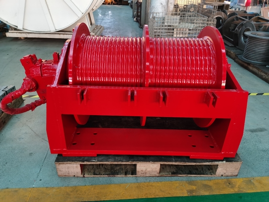 Grade industriel 0-650KN Capacité moteur hydraulique Drague à double tambour pour l'industrie