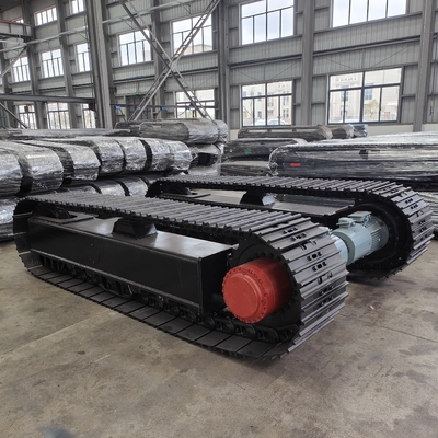 Moteur hydraulique, entraînement électrique, train de train en acier pour les machines et équipements lourds