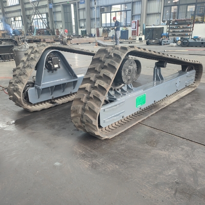 Salons de réparation de machines Toutes les conditions personnalisées Chassis de train de roulement en caoutchouc et acier