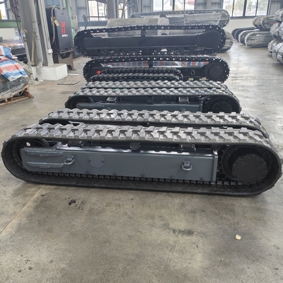 Chassis de train de roulement en acier caoutchouc pour une usine de fabrication de mini-excavatrices à chenilles
