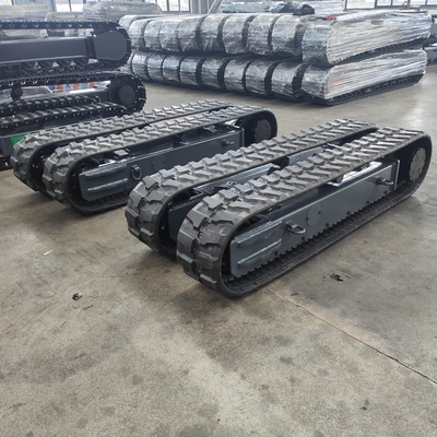 Chassis de train de roulement en acier caoutchouc pour une usine de fabrication de mini-excavatrices à chenilles