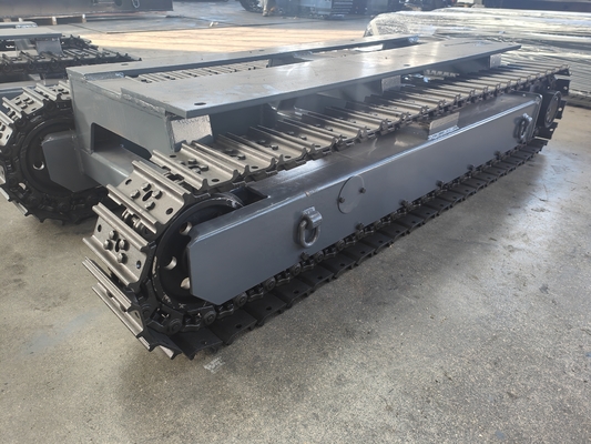 Chassis de piste miniature en caoutchouc en acier de petite taille sur mesure pour plateforme de forage d'excavatrice minière