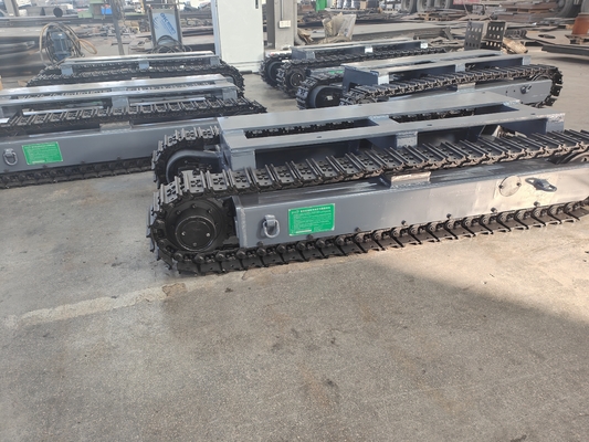 Chassis de piste miniature en caoutchouc en acier de petite taille sur mesure pour plateforme de forage d'excavatrice minière