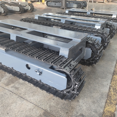 Chassis de piste miniature en caoutchouc en acier de petite taille sur mesure pour plateforme de forage d'excavatrice minière