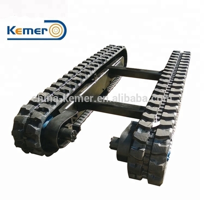 KRT3000 Mini Chassis à voie en caoutchouc, roulement de voie pour équipement de transport de petites charges