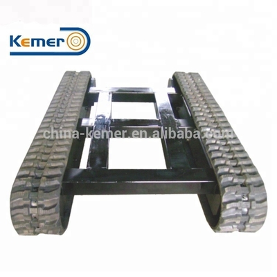 KRT3000 Mini Chassis à voie en caoutchouc, roulement de voie pour équipement de transport de petites charges