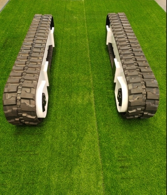 Chassis de roulement de voie en caoutchouc personnalisable pour équipement de transport de chargement