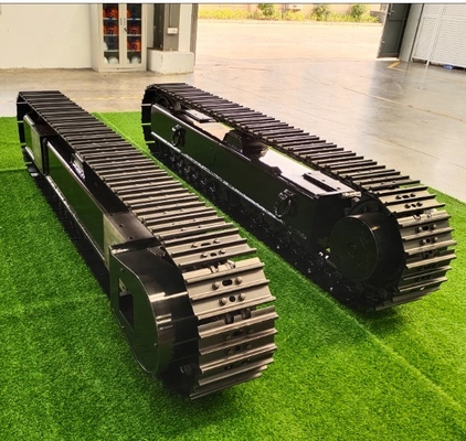 Chassis de roulement de voie en caoutchouc personnalisable pour équipement de transport de chargement