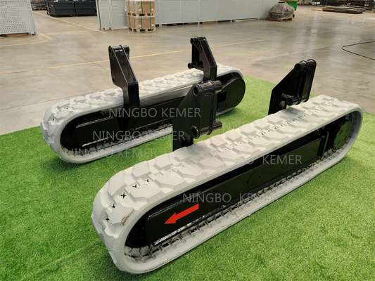 Chassis de voie en caoutchouc pour le chargement d'équipements de transport professionnel