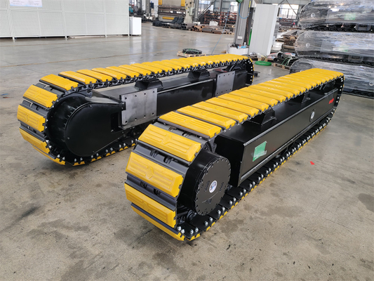 Sous-train à rouleaux en caoutchouc pour forage sur voie personnalisé et concasseurs