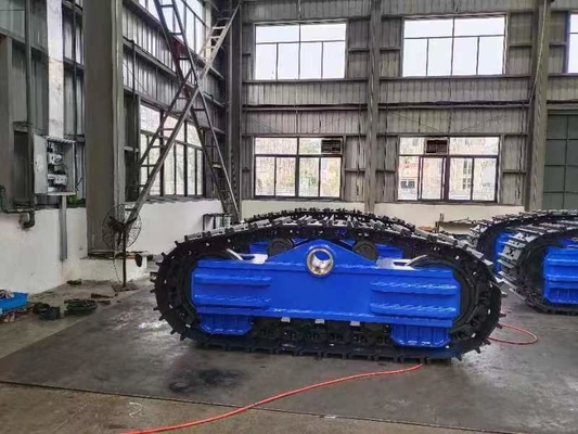 Chassis de voie de traction équipé d'un moteur de trajet pour une capacité de chargement de 80 tonnes personnalisable
