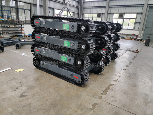 Sous-train de voie en acier pour machine de pliage de tuyaux et plate-forme de forage