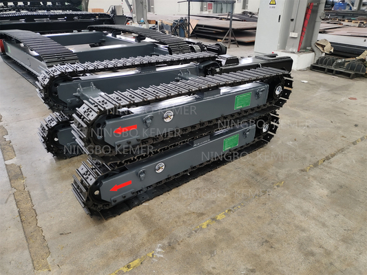 Sous-train de voie en acier pour machine de pliage de tuyaux et plate-forme de forage