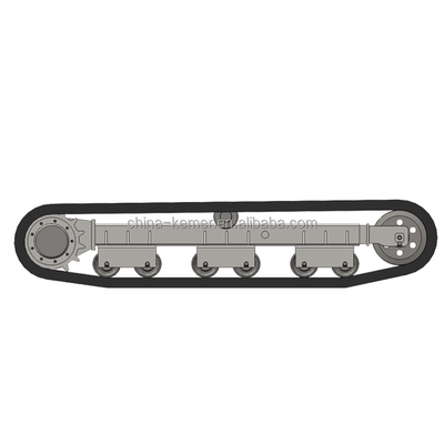 Chassis de voie en caoutchouc pour excavatrice avec capacité de 8 tonnes et transmission hydraulique avancée