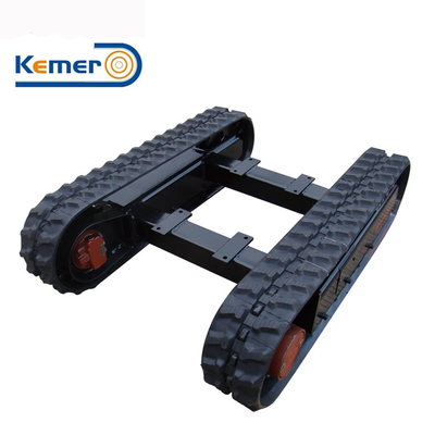 Sous-train en caoutchouc personnalisable pour mini-pelles KEMER Noir ou selon les besoins